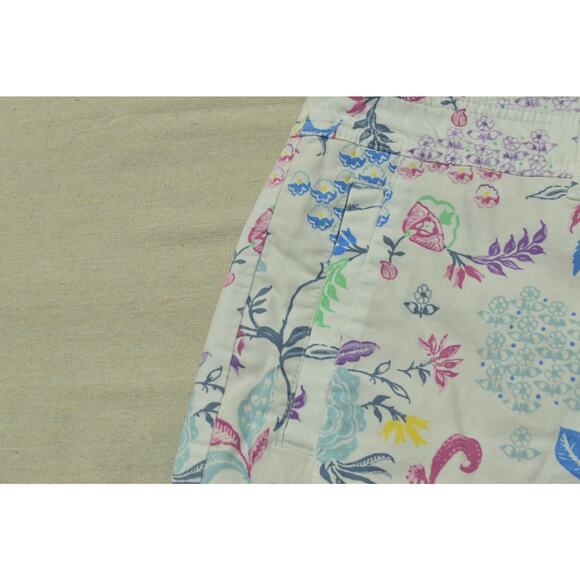 Talbots Womens Plus Size 18W Floral Crop Pants High Rise Casual Colorful - Picture 5 of 8